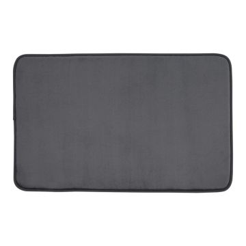 Covoraș de baie gri închis din spumă cu memorie 50x80 cm – Catherine Lansfield