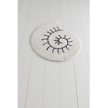 Covoras de baie, Chilai, Helix - Ecru, Ø90 cm