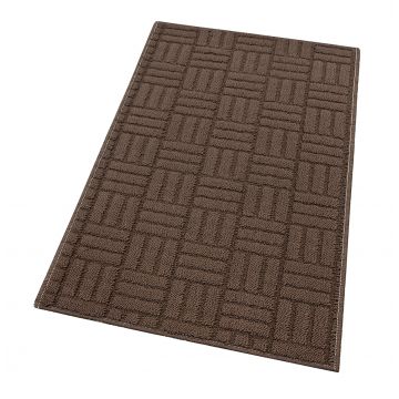 Covoras universal, 50x115cm, model forme geometrice, maro, Narciso
