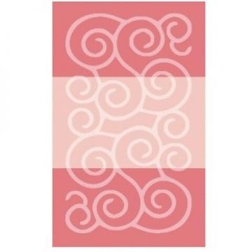 Set 3 covorase de baie Şile, Confetti, 47x50 cm/50x60 cm/60x100 cm, roz