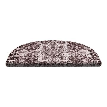 Covorașe pentru scări maro în set de 16 bucăți 65x20 cm Oriental Era - Vitaus