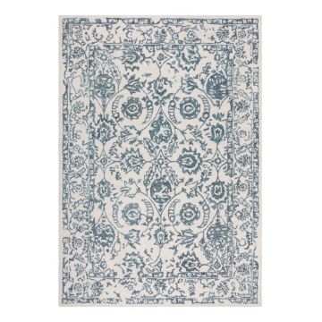 Covor din lână alb-albastru 170x120 cm Yasmin - Flair Rugs