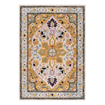 Covor din lână galbenă 230x160 cm Dahlia - Flair Rugs