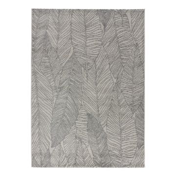 Covor gri 150x80 cm Hojas Gris Sunset - Universal