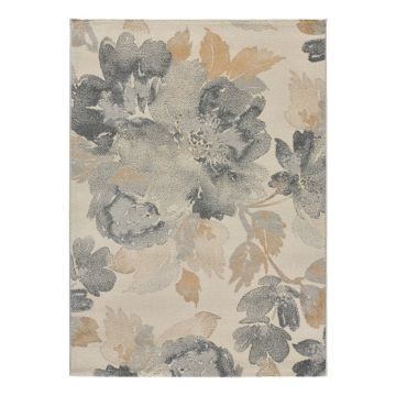 Covor gri/bej 80x150 cm Flores Sunset – Universal Covor gri/bej 80x150 cm Flores Sunset – Universal