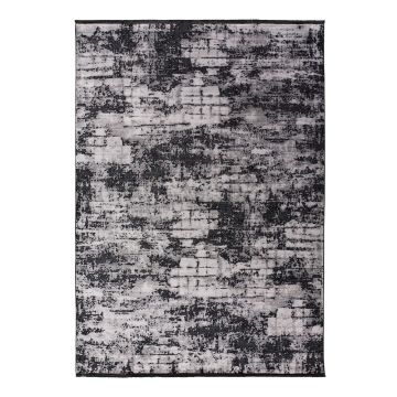 Covor negru-cenușiu 290x200 cm Deluxe Difuminada Plata - Universal