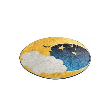 Covor pentru copii Moon, Multicolor, 140 cm