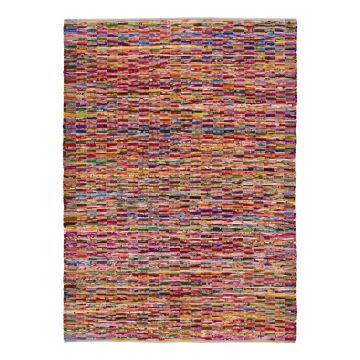 Covor țesut manual din fibre reciclate 150x220 cm Reunite – Universal