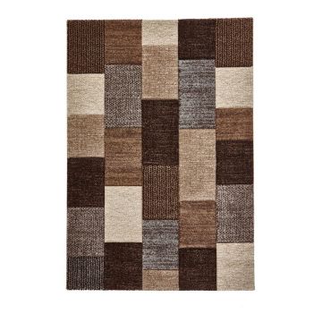 Covor Think Rugs Brooklyn, 160 x 220 cm, bej - gri