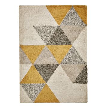 Covor Think Rugs Royal Nomadic, 120 x 170 cm, galben bej