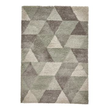 Covor Think Rugs Royal Nomadic Grey & Aqua Green, 120 x 170 cm