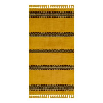 Covor galben lavabil 120x80 cm - Vitaus