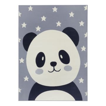 Covor gri pentru copii 170x120 cm Panda Pebbles - Hanse Home