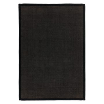 Covor negru 180x120 cm Sisal - Asiatic Carpets