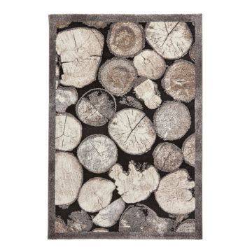 Covor gri 230x160 cm Woodland - Think Rugs