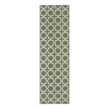 Covor tip traversă verde 250x80 cm Glam - Hanse Home