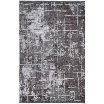 Covor Dreptunghiular in dimensiuni multiple din Chenille Gri inchis 23187A