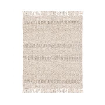 Covor Hiruni, Bizzotto, 140 x 200 cm, 70% lana / 30% poliester, bej