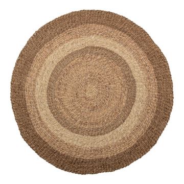 Covor în culoare naturală rotund ø 150 cm Malic - Bloomingville