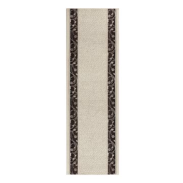 Covor tip traversă maro/bej 300x80 cm Plant - Hanse Home