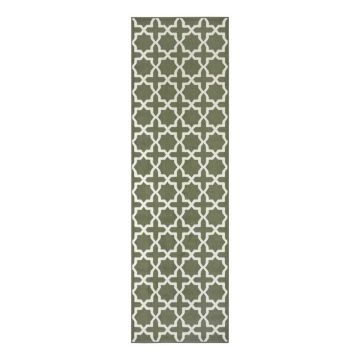 Covor tip traversă verde 200x80 cm Glam - Hanse Home