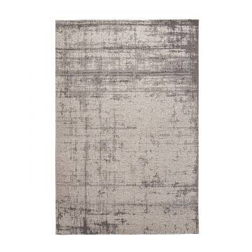 Covor Yuno, Bizzotto, 155 x 230 cm, tesatura Chenille/policoton, verso din latex, gri