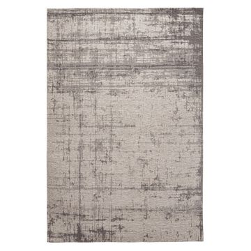 Covor Yuno, Bizzotto, 200 x 290 cm, tesatura Chenille/policoton, verso din latex, gri