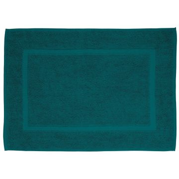 Covoras de baie, Wenko, Paradise Dark Green, 50 x 70 cm, bumbac, verde