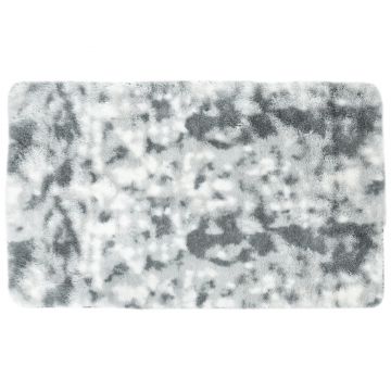 HOMCOM Covor modern din poliester pentru dormitor, camera de zi si sufragerie, 200x120cm, gri deschis | AOSOM RO