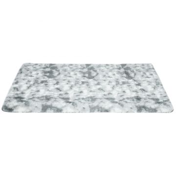 HOMCOM Covor modern din poliester pentru dormitor, camera de zi si sufragerie, 230x160cm, gri deschis | AOSOM RO