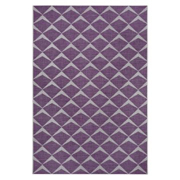 Covor adecvat pentru exterior NORTHRUGS Escala, 200 x 290 cm, violet - bej