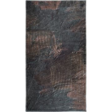 Covor lavabil verde închis tip traversă 200x80 cm - Vitaus