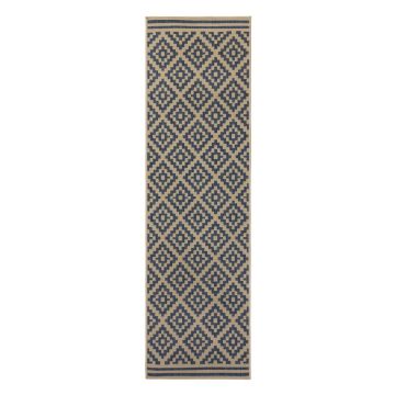 Covor de exterior albastru/bej tip traversă 230x66 cm Moretti - Flair Rugs