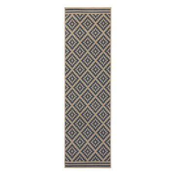 Covor de exterior albastru/bej tip traversă 230x66 cm Moretti - Flair Rugs