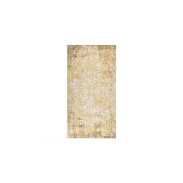 Covor de exterior, galben, 80x150 cm, tesatura plata