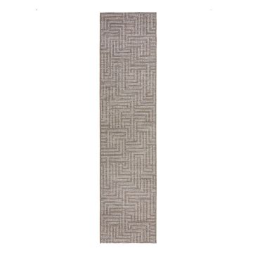 Covor de exterior gri/bej tip traversă 230x60 cm Salerno - Flair Rugs