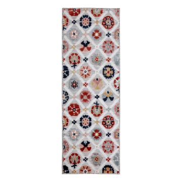 Covor de exterior gri tip traversă 230x80 cm Flora - Flair Rugs