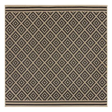 Covor de exterior negru/bej 200x200 cm Moretti - Flair Rugs