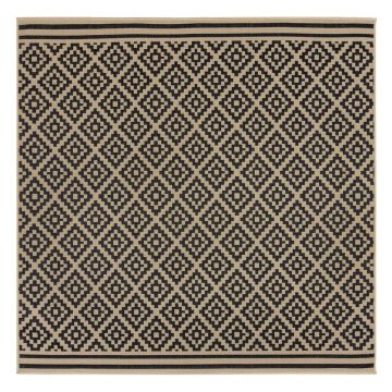 Covor de exterior negru/bej 200x200 cm Moretti - Flair Rugs