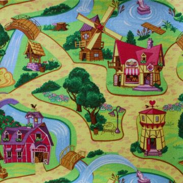 Mocheta CANDY TOWN 27, latime rola 4 m, multicolor