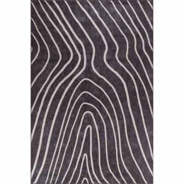 Covor Artloop Funk 421, negru si alb, 150x230 cm la reducere