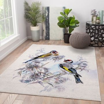 Covor Birds, Oyo Concept, 140x220 cm, poliester, multicolor