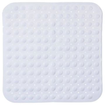 Covoras antiderapant pentru dus , 5five, 55 x 55 cm, PVC, alb