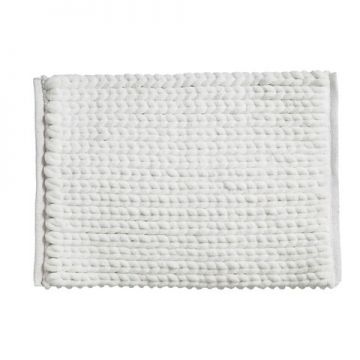 Covoras de baie Thick Plain, 5five, 50 x 75 cm, poliester, alb