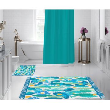Set 2 covorase de baie, Oyo Concept, 113SET, 50x70 cm / 70x100 cm, poliester, multicolor