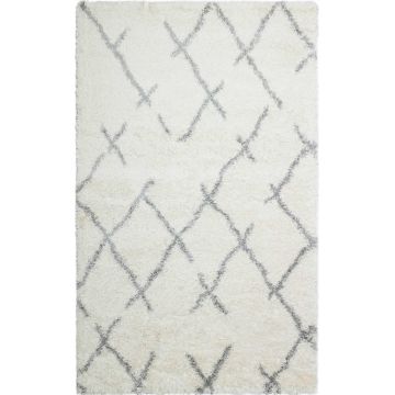 Covor de living / dormitor Maze Home LOFT, Crem - Gri, 120x180 cm