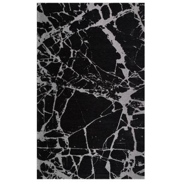 Covor de living / dormitor Maze Home SMART, Gri - Negru (diverse dimensiuni)
