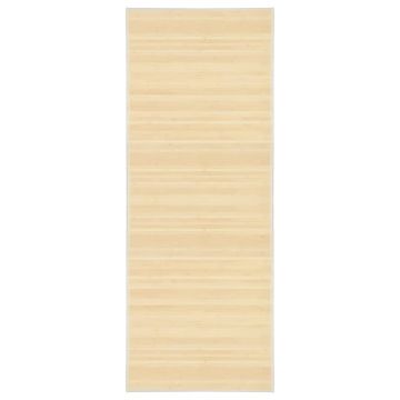 Covor din bambus, natural, 80 x 200 cm
