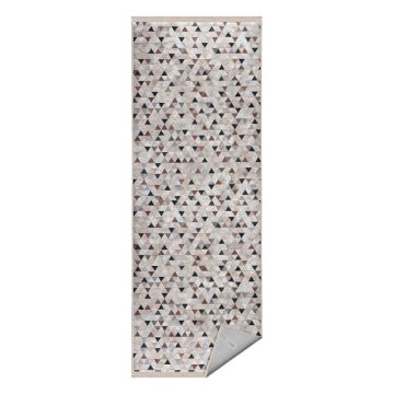 Covor gri-bej de tip traversă 80x200 cm – Mila Home