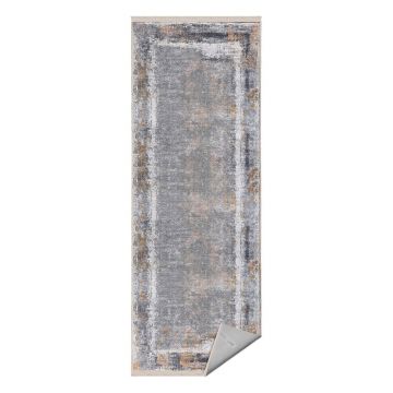 Covor gri de tip traversă 80x200 cm – Mila Home